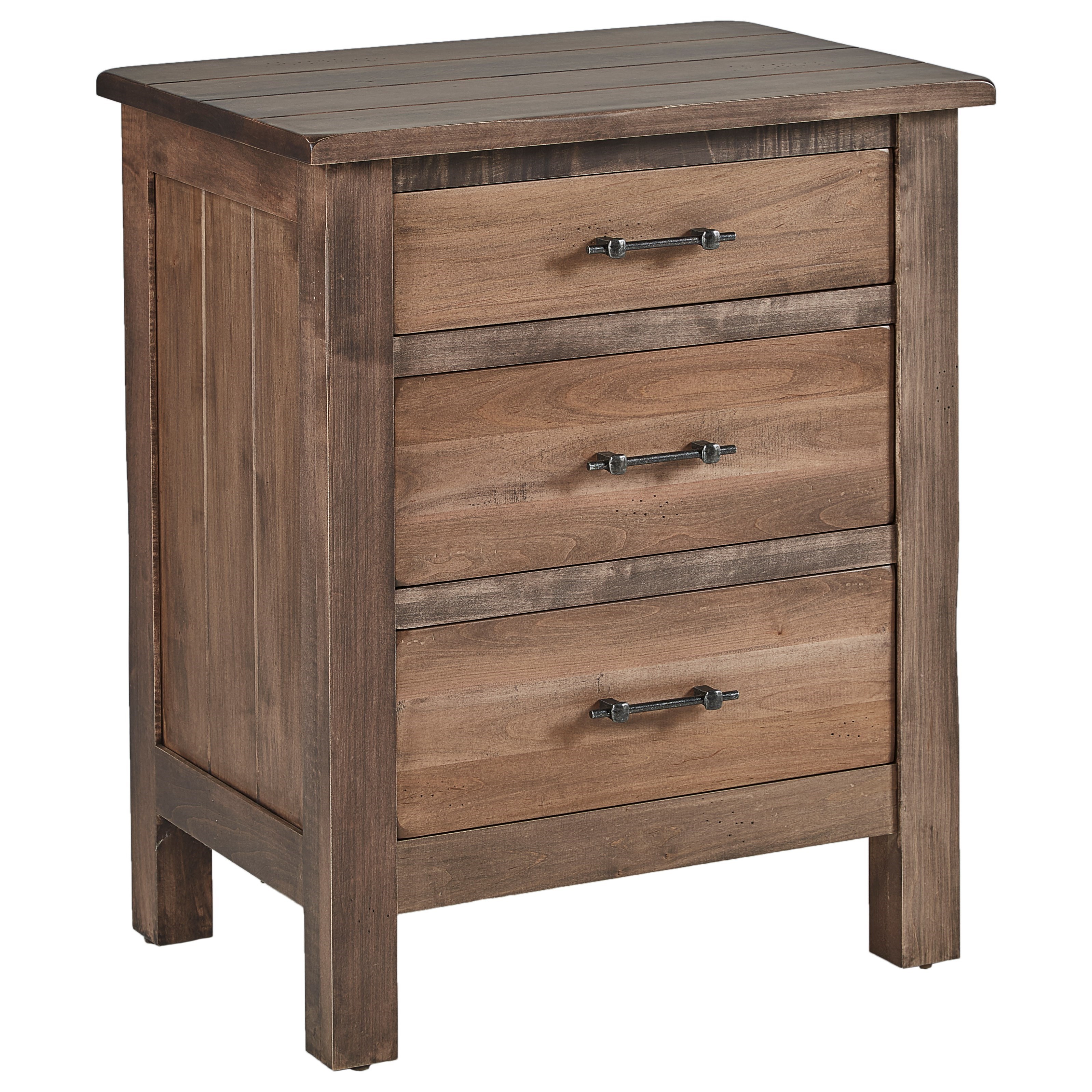 Daniel's Amish Bryson Customizable Solid Wood 3-Drawer Nightstand